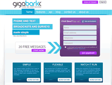 Tablet Screenshot of gigabark.com